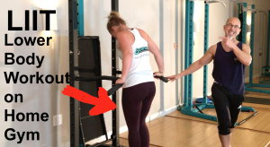 LIIT Lower Body Workout Intermediate Level #1 on SCULPTAFIT Home Gym